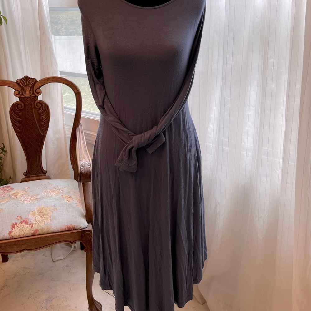 Soft blue dress with pockets